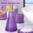 Purple Glass Bathroom Accessories Set 5-Piece