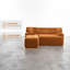 Canapé modulaire moderne de 105 pouces avec fauteuil inclinable en forme de L et siège profond-1046766851