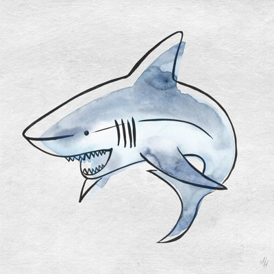 Donte Powerful Shark - Painting on Canvas