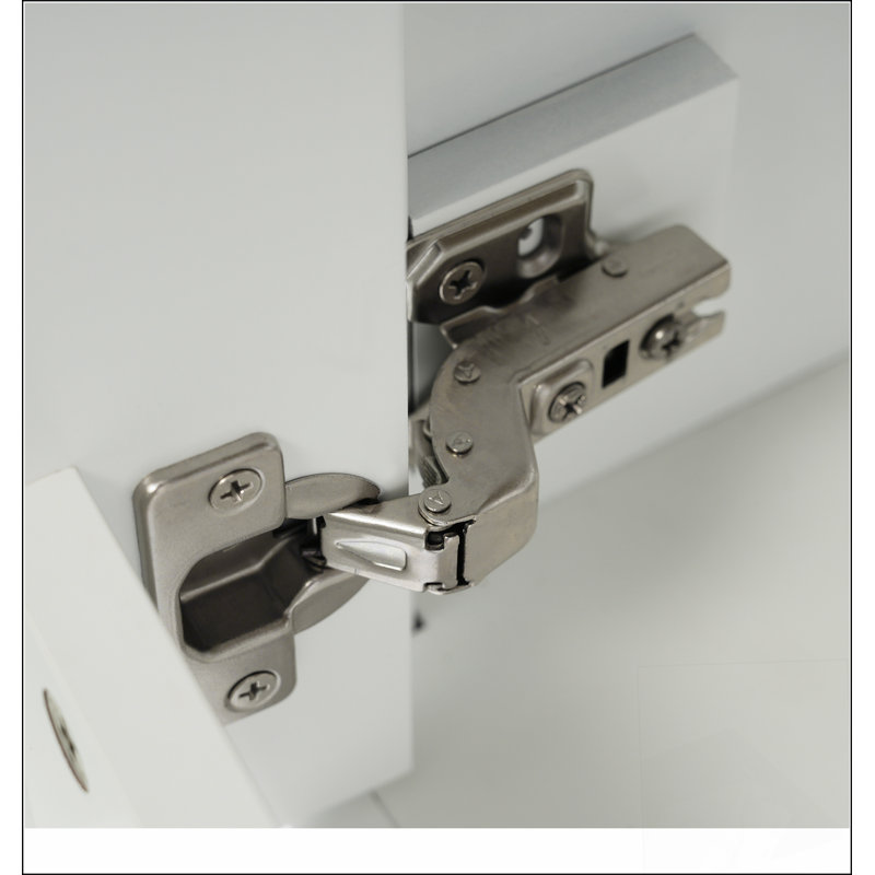 Meuble-lavabo de salle de bain avec lavabo en céramique et rangement polyvalent, Blanc