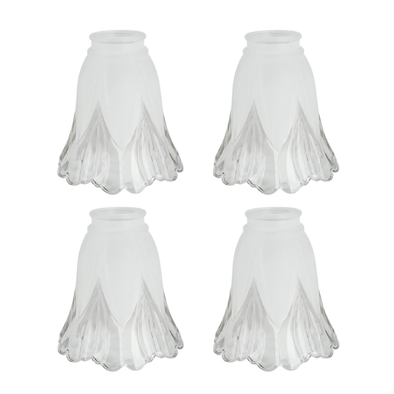 5.25'' H Glass Bell Ceiling Fan Fitter Shade