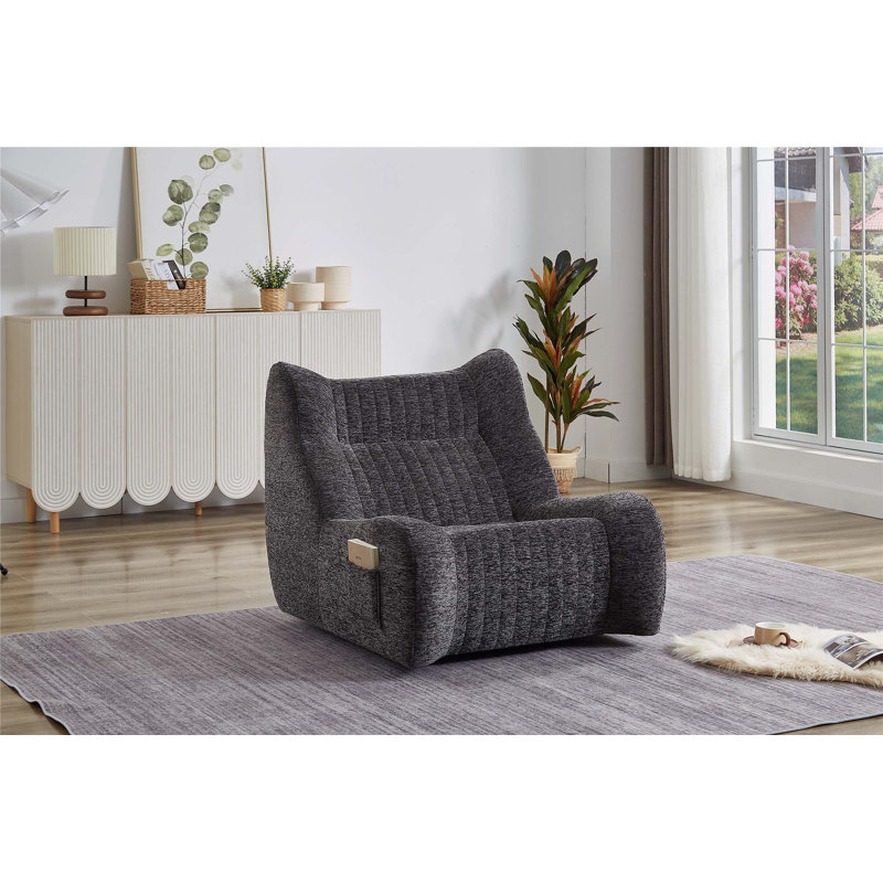 Fauteuil à billes surdimensionné avec accoudoirs pour adultes, canapé de salon ergonomique avec support en éponge haute résilience.