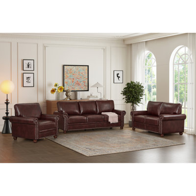 Living Room Sofa With Storage Sofa 1+2+3 Sectional Burgundy Faux Leather