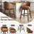 Nivelles Swivel Upholstered Faux Leather Counter Stool-837885666-837885670