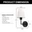 Applique murale à télécommande rechargeable avec abat-jour en tissu-1399427946-1408703576