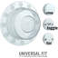 Transparent Bathtub Drain Cover 4"X2"