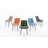 Emsley Faux Leather Upholstered Dining Chair Armless Side Chair with Metal Legs-2018551413