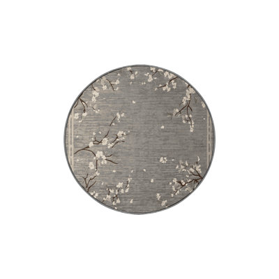 Machine Washable Gray Area Rug