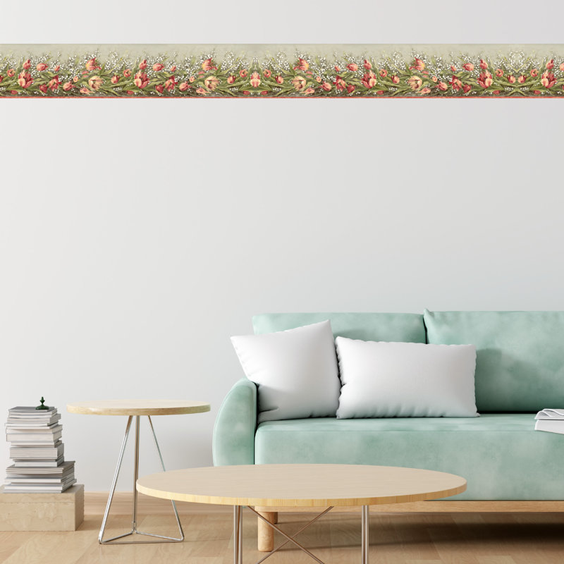 Meryn, tulipes et bordure du muguet