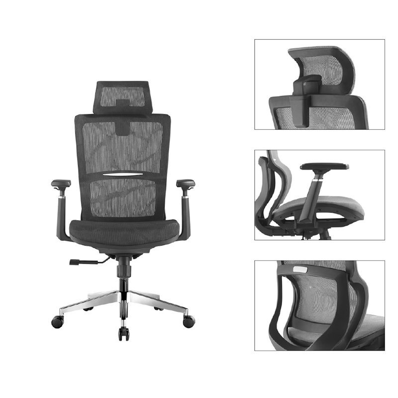 Swivel Task Chair, Gray