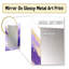 Purple and Gold Dynamic Abstractions I - Purple Modern Wall Mirror-1479200599