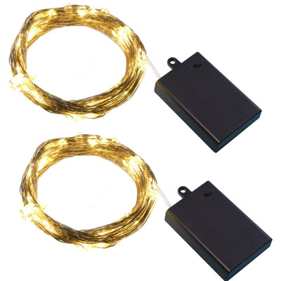 Wickman Battery Operated Multi Strand Fairy String Lights - 2 Piece