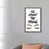 Classic Brown Wood Framed Canvas