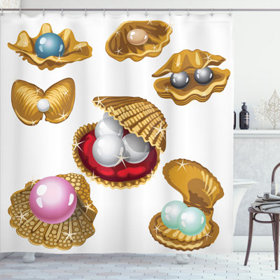 Shower Curtain with Hooks Included