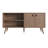 Amber 54" Mid-Century Modern 3-Shelf TV Stand for TVs up to 50" in Natural-71014196