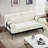 Modern Loveseat Sofa With Flexible Usb Ports, Unique Cylindrical Armrests, High Legs And Steel Frame-1281704443