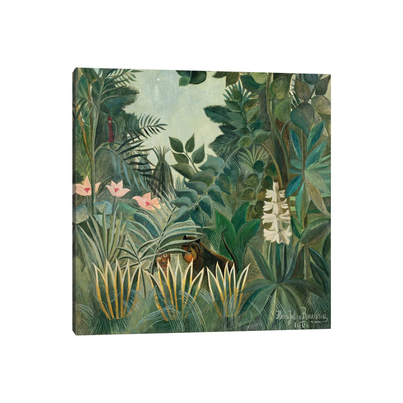 La jungle équatoriale, 1909 - Giclée sur toile tendue avec châssis, H 12 po x l 12 po