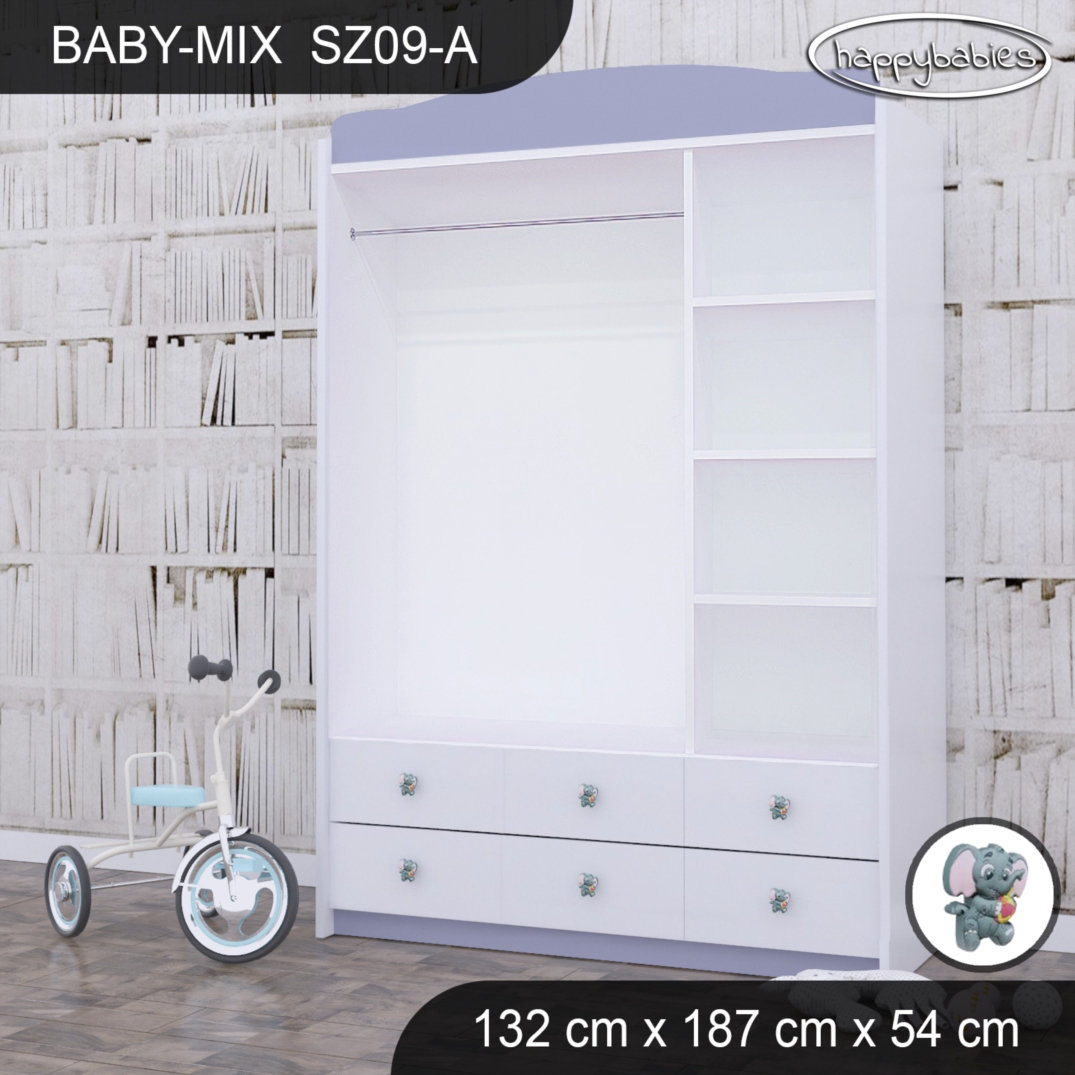 Baby 3 Door Wardrobe