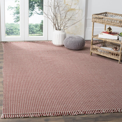 Melaina Hand Woven Cotton Geometric Rug