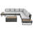 6-Pers Diamond Weave Patio Sectional Furniture Set With Extendable Coffee Table With Ice Bucket, Collapsible Seat,Conversation Set With Side Table And Deep Cushions For Couch, Porch, Backyard-1031379177