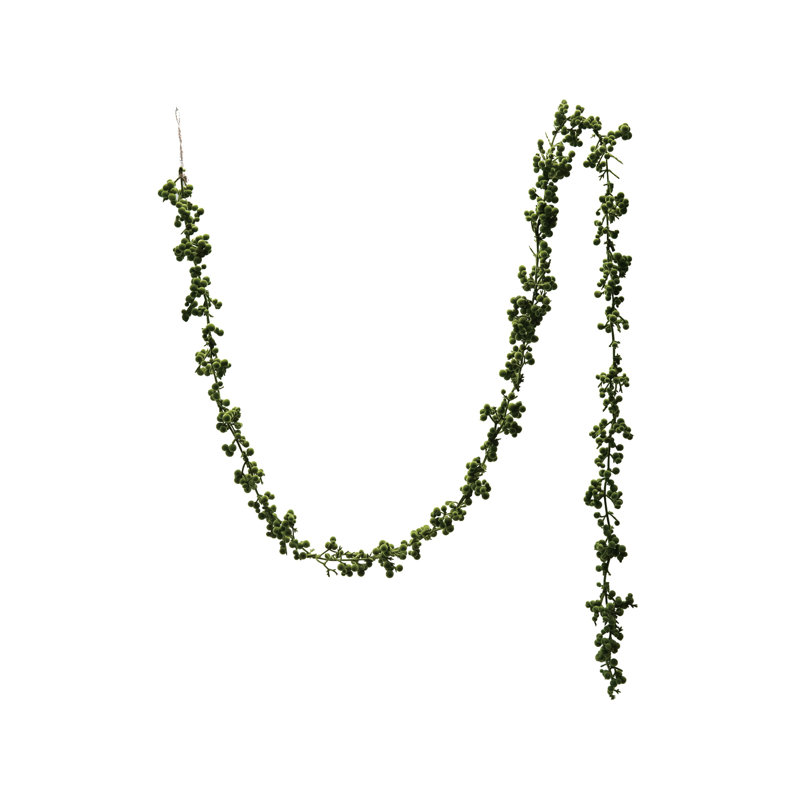 Guirlande Flocked, Vert