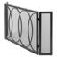 Parisian 3 Panel Iron Fireplace Screen-63681774