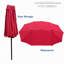 Parasol de marché avec manivelle Shanara