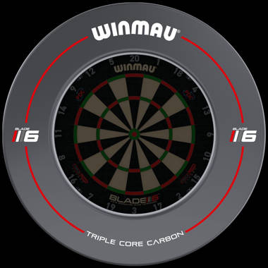 WINMAU Blade 6 Triple Core Carbon Professional Bristle Dartboard