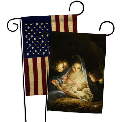 Double Sided 18.5'' H x 13'' W Polyester Garden Flag