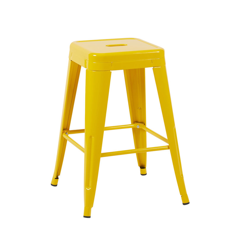 Counter Height Stool, Yellow, 2