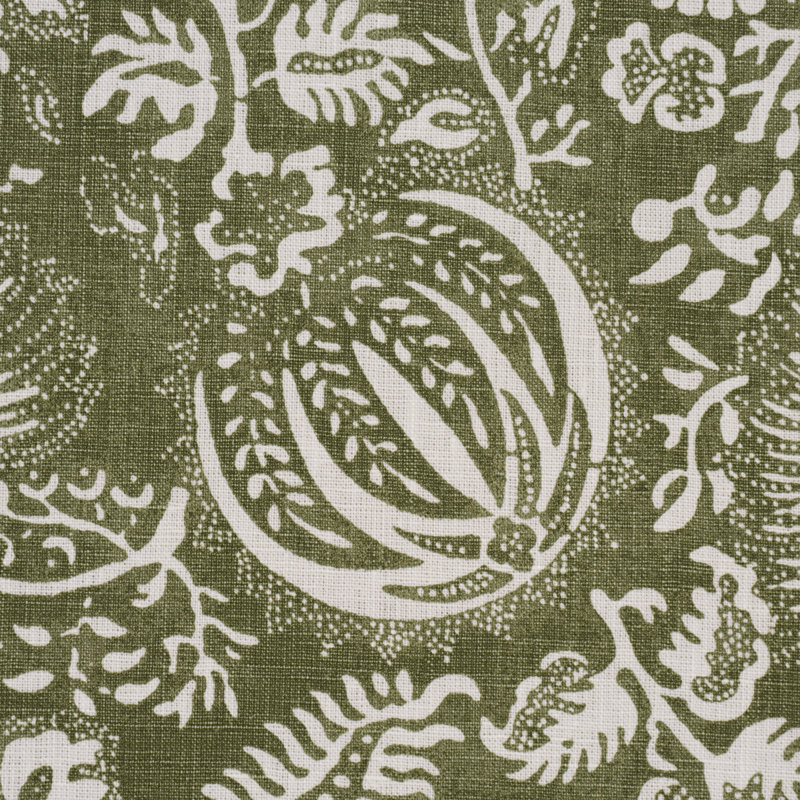 Pomegranate Print Fabric, Olive