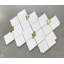 Carrelage mural 3 po x 3,5 po en marbre blanc Thassos