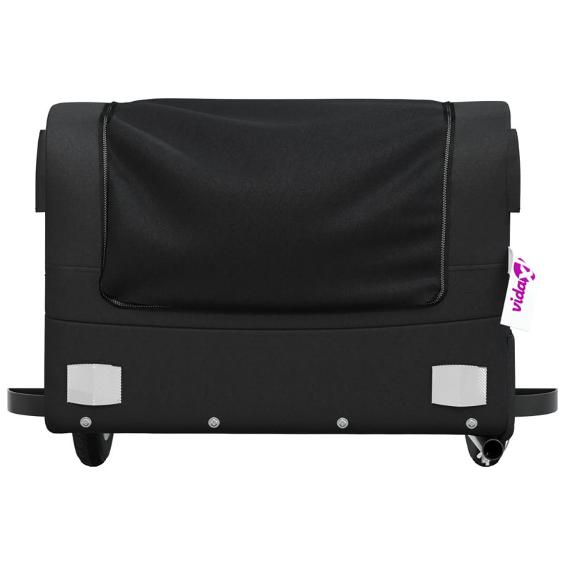 Bike Trailer Iron, Black, 42.5cm H x 122cm W x 52.5cm D