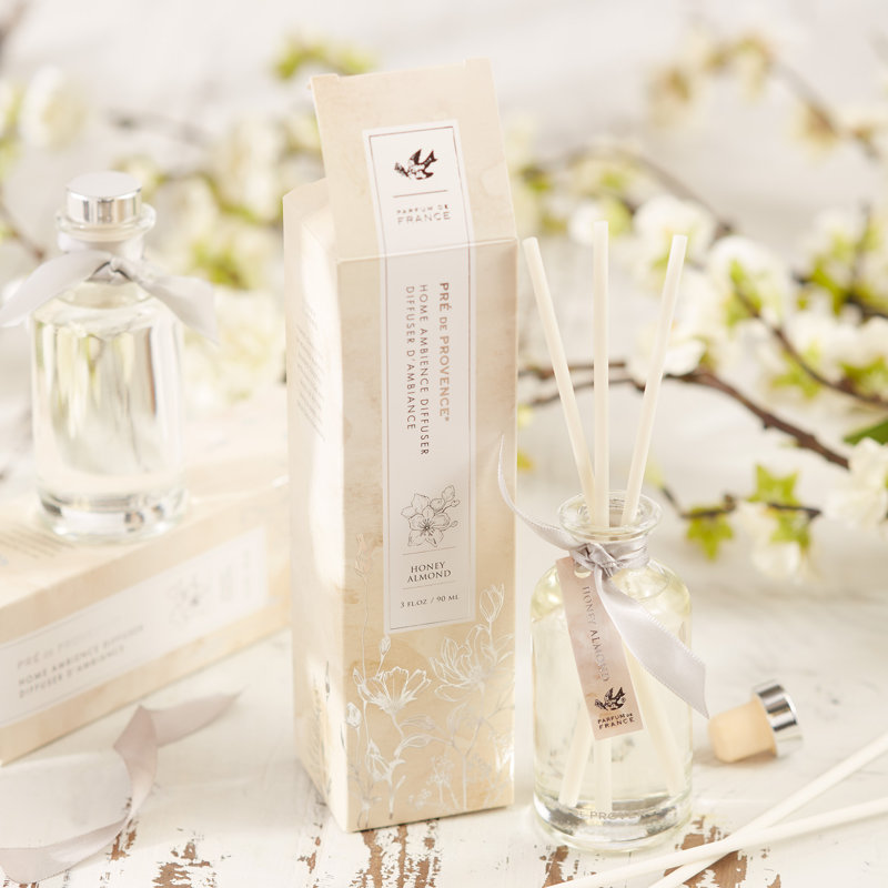 Diffuseur de roseaux Pre de Provence Heritage - miel et amande