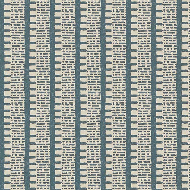 Papier peint kiosque Schumacher x Veere Grenney, Bleu paon