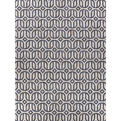 Natural Hide Cowhide Geometric Indoor Rug