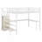 Loft Bed With L-Shaped Desk And USB,Wardrobe,Shelf,And LED