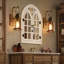 Miroir mural de fenêtre en bois Farmhouse-43064312-43064314