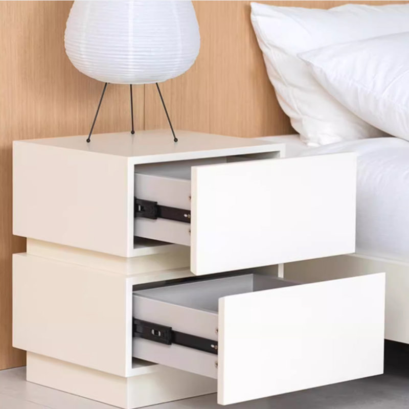 Cream Style Minimalist Nightstand