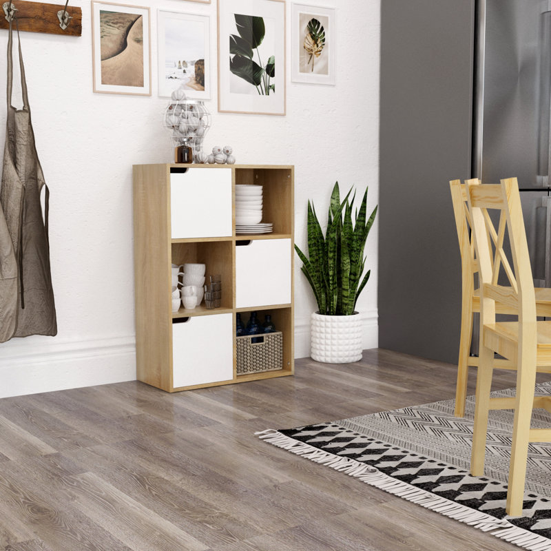 Mendelson 90 cm H x 60.5 cm W Cube Bookcase, Nature