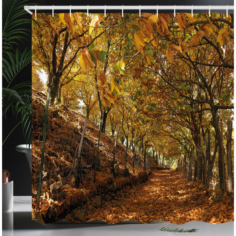 Shower Curtain with Hooks Included, 75"H x 69"W