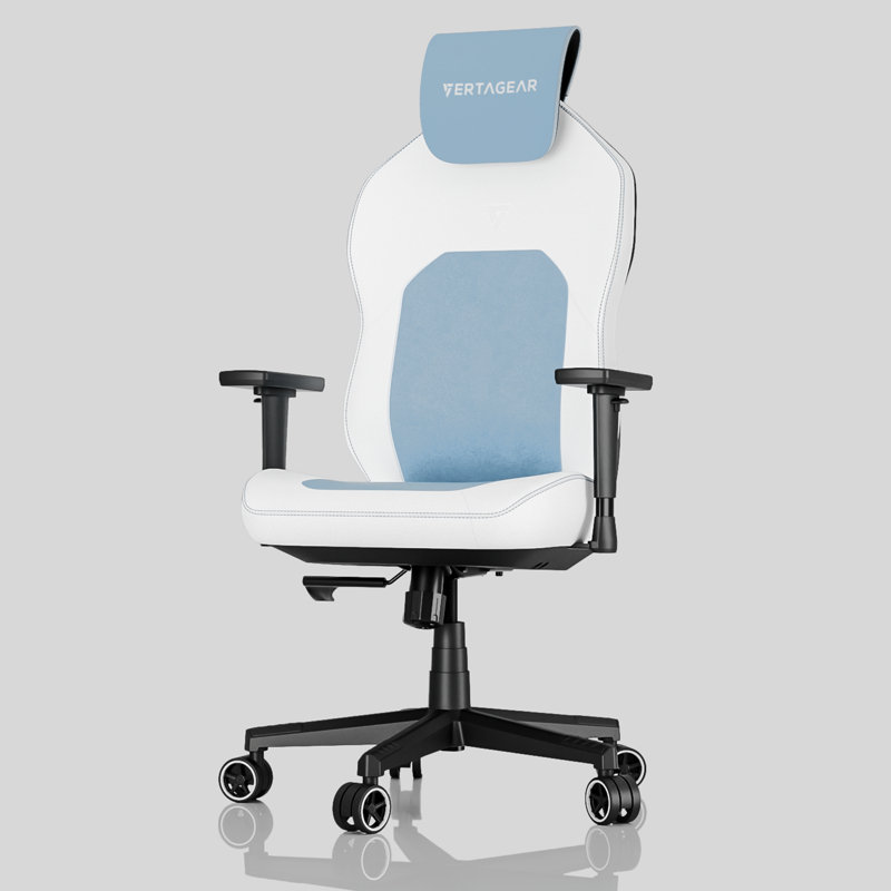  Fauteuil de jeu / de bureau Baby Blue, Blanc/bleu bébé