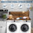 54-inch Washer Dryer Countertop with 2 Tiers & Non-Slip Pads, Wooden Laundry Topper for Organization-123191034