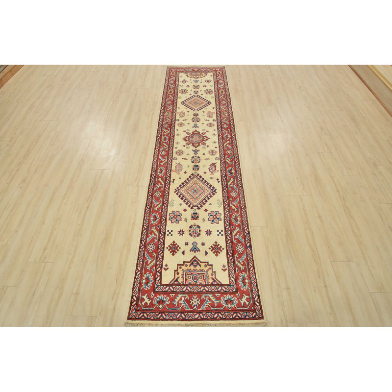 Tapis de couloir unique en laine 2 pi 8 po x 10 pi Mongelli