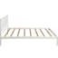 Lit plateforme simple avec tête de lit, support à lattes en bois stable, sans sommier, sommier blanc requis, lattes robustes, teinte-110761786