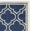 Tapis bleu marine / ivoire Ammundsen-1729431475