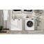 Tilt Out Laundry Hamper Cabinet With Removable Basket, Double Hidden Laundry Hamper Cabinet, Wood Bathroom Storage Cabinet With 2-Compartment Hamper, Free Standing Home Organizer, White