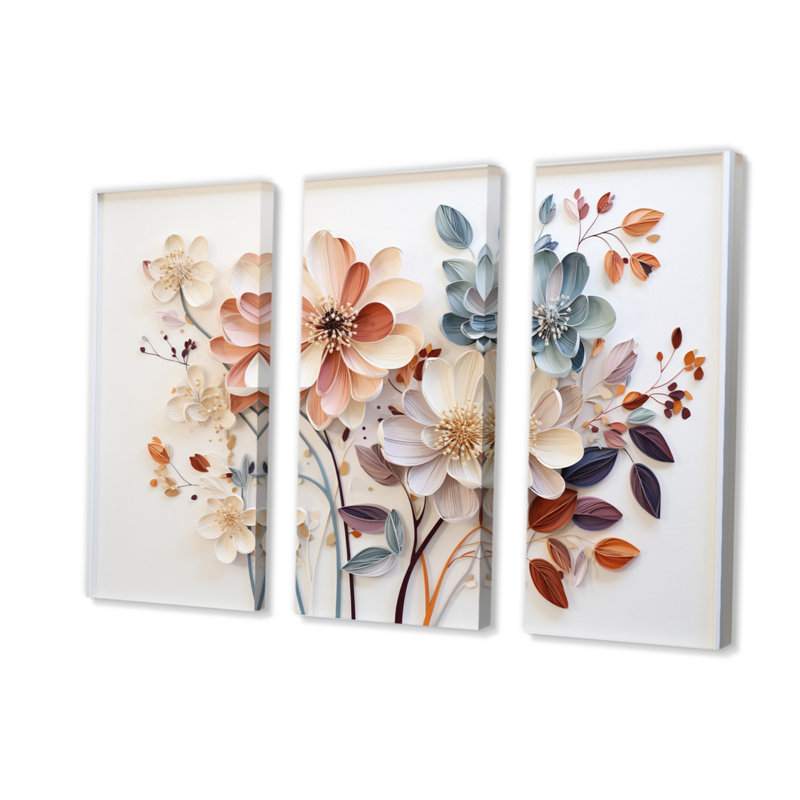 Ensemble de salon Fleurance - Abstract Botanicals Wall Art, H 28 po x l 36 po x P 1 po