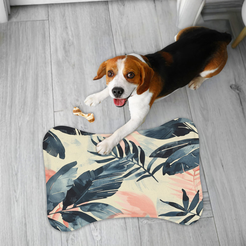 Island Motifs - Tapis d'alimentation en forme d'os