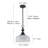 1-Light Dome Kitchen Island Pendant